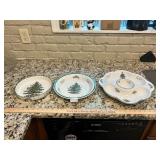 Spode Christmas Tree - plates & platter