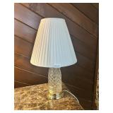Glass table lamp