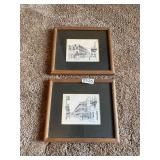 2 black-and-white pictures