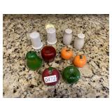 5 sets of salt and pepper shakers