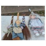 doll / broom decor
