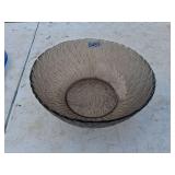 Vintage Arcoroc Large Smoked Gray Serving Bowl