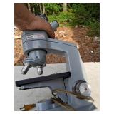 powered microscope