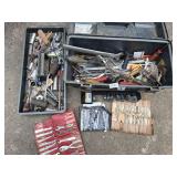 plastic tool box loaded