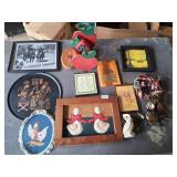 lot of misc wall art / decor