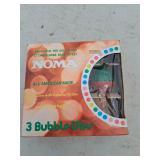 2 vintage noma bubble bulbs