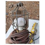 2 corded shop lights