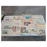 news papers, 90' cotton bowl, challenger, Iraq 1