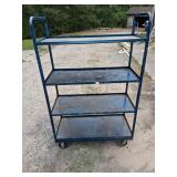 4 tier rolling industrial cart