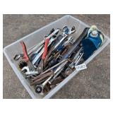 tote loaded with tools