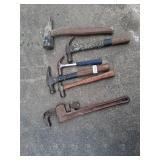 hammers and pipewrench