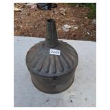 giant galvanized funnel