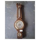 vintage wall thermometer, barometer, humidity