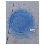 2 FOSTORIA AMERICAN BLUE 10' DINNER PLATES