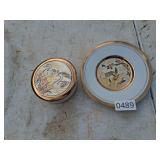 art of chokin trinket box and plate
