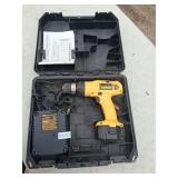 dewalt DW953 drill, battery and charger in case