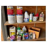 Paint, bleach, sealer, turpentine, tarnex- all