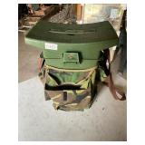 Hunter seat, green and camo stool