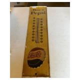 Vintage Pepsi cola thermometer ï¿½ metal