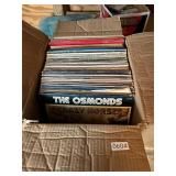 Lot assorted 78s, records, vinyls, music