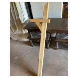 Wooden mailbox post