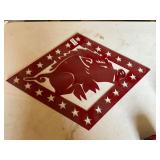 Arkansas Razorbacks metal decor