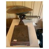Platform scale, bin, and weights