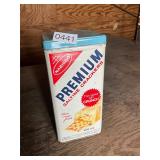 Vintage Nabisco premium cracker can ï¿½ metal