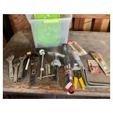 Tote crescent, wrenches, pry bars, all tools