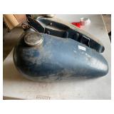 Vintage Harley Davidson split gas tanks