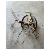 Vintage metal wheel - maybe wheelbarrow