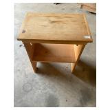 Wood table with hearts