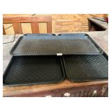 Three rubber mats/trays 15 X 30