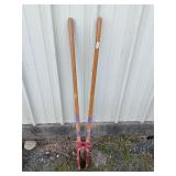 Red post hole diggers