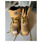 Tan Survivors  14 wide steel toe boots