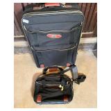 American Tourister rolling suitcase and bag