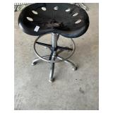 Metal tractor seat stool