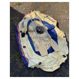 Sevylor 3 person, inflatable, raft, pump, and oars