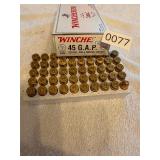 50- Winchester.45 GAP 230 gr FMJ