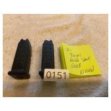 2- Glock 9mm double stack 10 rd