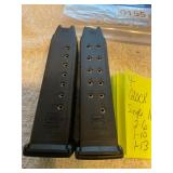 4- Glock .45.mags  6.10 and 13 rd