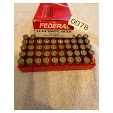 50- Federal .45 auto 230 gr