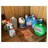 Fabric softener, full, bleach, detergent ï¿½ all
