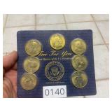7 - presidents coins