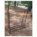 Black clothes rack