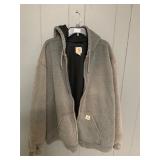 Carhartt 4 XL gray zip up hoodie