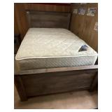 Queen bed, headboard footboard mattress set
