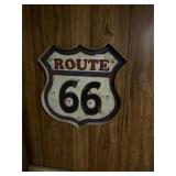 Route 66 metal sign