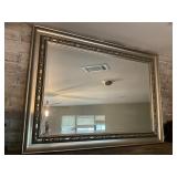 Silver Framed beveled mirror- 31 x 43