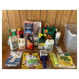 Yard chemicals, home improvement lot